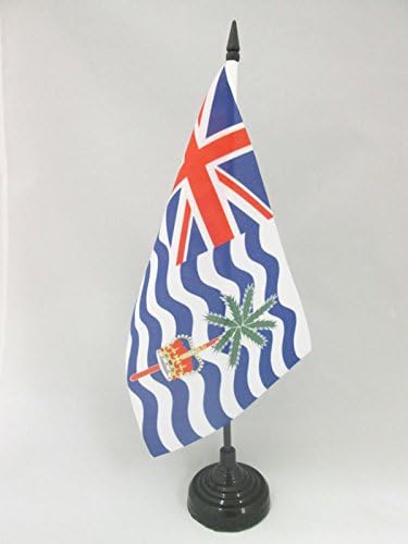 ФЛАГ AZ, Тенис на Флаг Британска територия в Индийския океан, 5 x 8 - Британската Тенис на Флаг 21 х 14 см - Черна