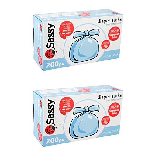 Торбички за еднократна употреба, памперси Sassy Baby (400)