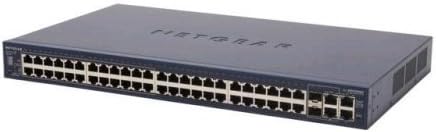 NETGEAR 48-port интелигентен комутатор 10/100 с възможност за стифиране 4 Gigabit порта 24 порта Poe