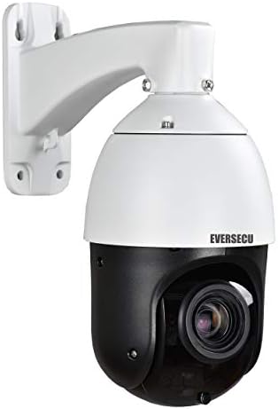 EVERSECU 2-Мегапикселова PTZ камера за сигурност с автоматично превключване, 20-кратно Оптично увеличение, HD 4-в-1,