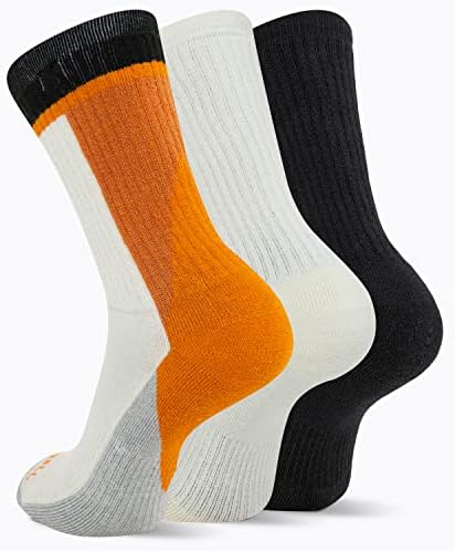 Мъжки и женски Вълнени туристически чорапи Merrell за всеки ден - 3 чифта в опаковка - Мека поддръжка на свода на