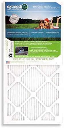 Изпълнен с нановолокнами Високоефективен въздушен филтър за печки ac MERV 13 12 x 24 x 1 (2 опаковки)