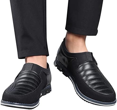 Мъжки Модел обувки-Oxfords, Модерен Стилен Мъжки Дишащи и Удобни Бизнес обувки с катарама-линия За Почивка, Однотонная