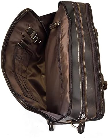 KFJBX Ретро Мъжки портфейл, Чанта 15 Инча Компютърна Чанта За Бизнес пътуване и Диагонал Мъжки чанти (Цвят: D, Размер: