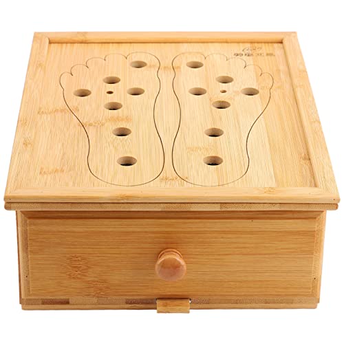 Кутия за Обгаряне на Краката Притежателя на Ролка Мокса на медицинското Обгаряне с билки, Дървена кутия за Обгаряне