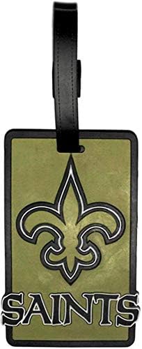 Етикет за мека чанта Aminco NFL New Orleans Saints, Черна, 7,5