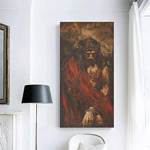 EFC Страст на Исус Христос Художествен Плакат на платно и Стенни Художествена картина С Принтом Модерен Семеен Декор