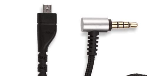 Преносимото чат-кабел REYTID е Съвместим с безжични игрови слушалки SteelSeries Arctis 3, 5, 7, Pro и Pro, съвместими
