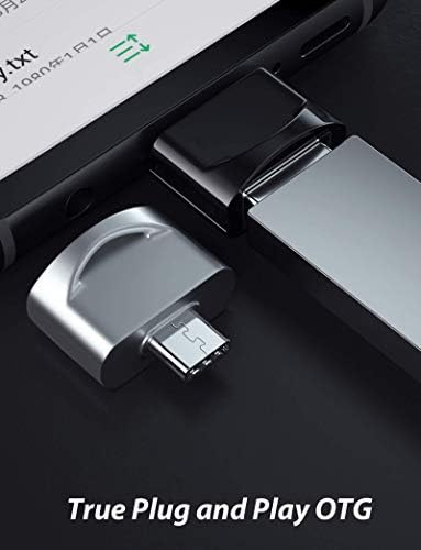 USB Адаптер C за свързване към USB конектора (2 опаковки), съвместим с Samsung Galaxy A42 5G за OTG със зарядно