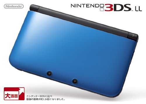 Портативна игрова конзола Nintendo 3DS LL - Синьо-черно - Японската версия (възпроизвежда само на японската версия