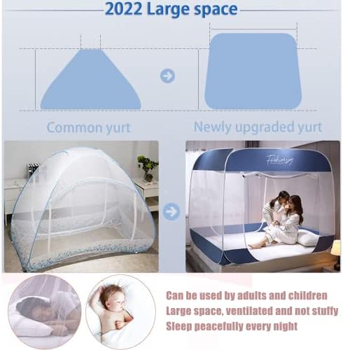 xixi-home 2022 Нова преносима сгъваема mosquito net, прибиращ се в палатката с комарите мрежа, Трехдверная пътна