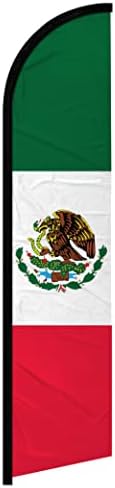 Мексикански Безветренный Рекламен флаг - идеален за търговците на дребно, Магазини, предприятия, ресторанти