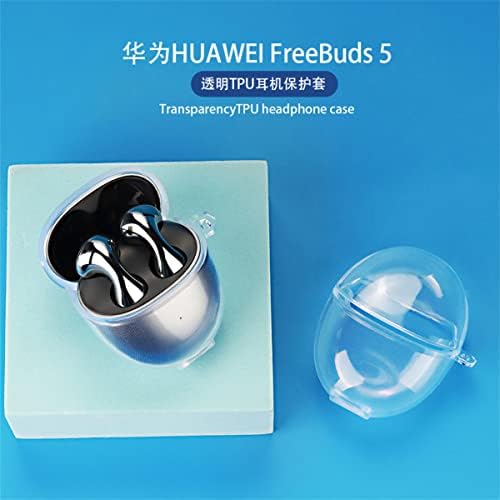 2 Опаковки Защитно прозрачно своята практика DAYJOY от мека TPU, съвместим със слушалки Huawei Freebuds 5, Кожен