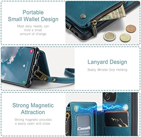Калъф за телефон LONUO, Съвместим с Samsung Galaxy A72, Тънък Кожен калъф за мобилен телефон, Предпазна чанта-портфейл със задната стойка, държач за карти + джоб за пари + Чанта ?
