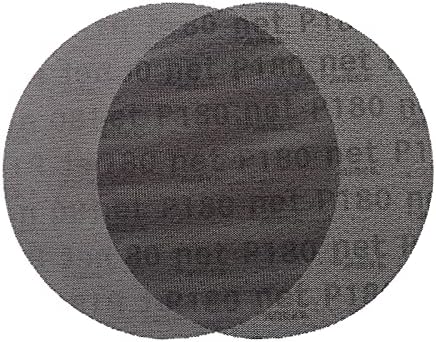 ZSBLXHHJD Абразивная шкурка с мрежа 9 инча 220 мм, без прах, шкурка със защита от запушване, кръгла шкурка с шкурка 80-320, хартия за украса на колата (15 броя) (Цвят: 180 обяснения