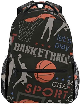 Баскетбол Шаблон за Печат на Спортни Раници Пътуване Лаптоп Раница Училищни Чанти за Юноши Мъже Жени