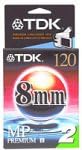 Видеокассета TDK P6-120MP Премиум-клас, с резолюция от 8 мм, МП - 2 опаковки