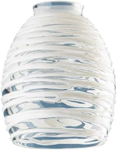 Стъклена лампа Уестингхаус Lighting Corp, прозрачен с модел под формата на бяла въже (81314)