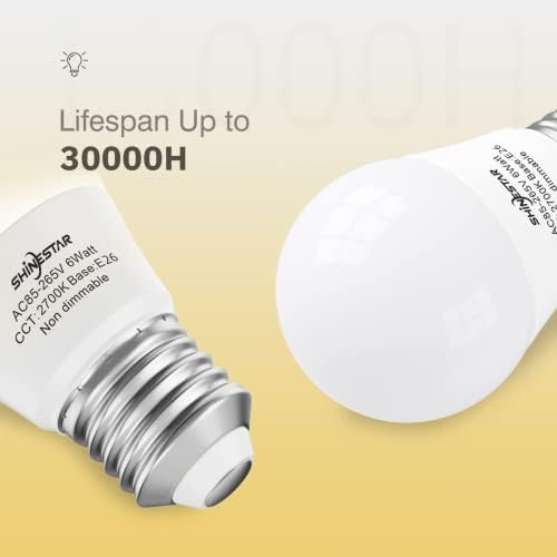 Led лампи SHINESTAR 16-Pack E26 за вентилатори с мощност 60 Вата в еквивалент Включват 8 лампи с дневна светлина