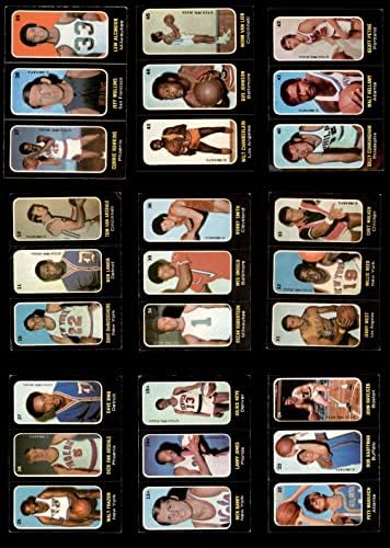 1971-72 Пълен набор от баскетболни стикери Topps Trios (Баскетболен комплект) EX+