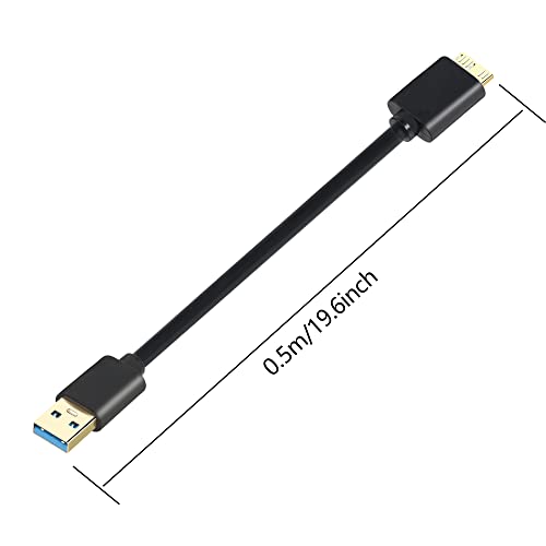 Кабел YAODHAOD Micro USB 3.0, USB конектор, A към конектора на твърдия диск, Micro B 3.0 за преносими външни твърди