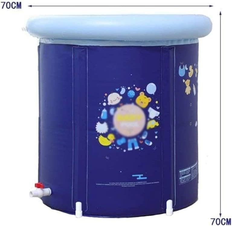 Подова телескопическое кофа Сгъваема Пластмасова Вана, Кофа за Къпане възрастни Регулируема Височина, Лесно Складываемое