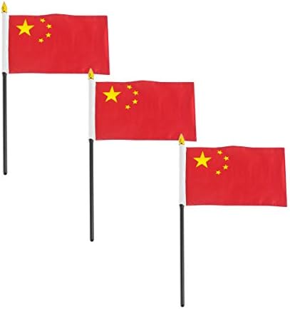 Интернет магазини Флаг Китай 4 x 6 инча - 12 бр.
