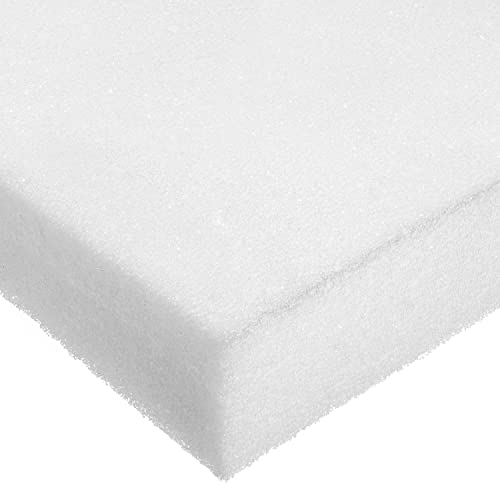Лист полиуретанова пяна, бял, 3 кг / куб. метър, с дебелина 3 инча x 24 инча ширина x 24 инча дължина