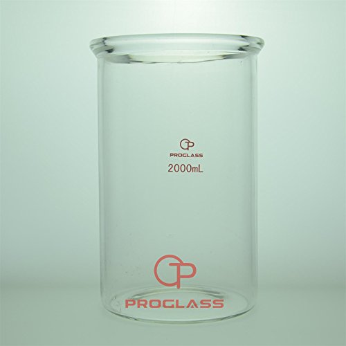 Самостоятелна колба от стъкло Proglass 2000 мл с фланец