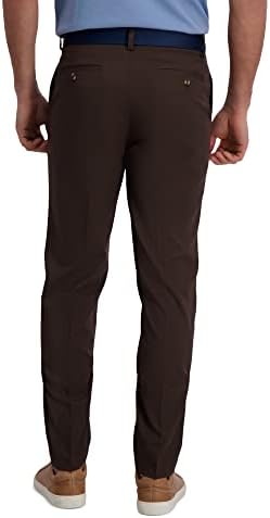 Мъжки Панталони HAGGAR Cool Right Performance Flex Solid Slim Fit С плоска предна част на HAGGAR
