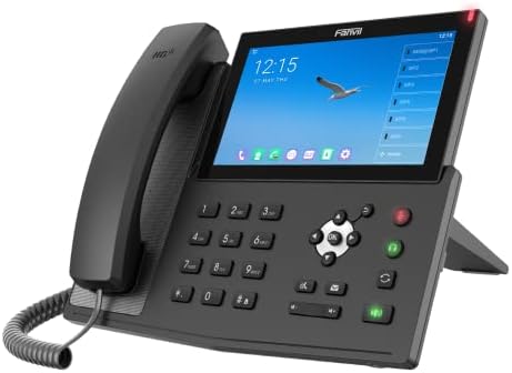 VoIP-телефон Fanvil X7A Android, 7-Инчов Цветен сензорен дисплей, 20 SIP линии, Wi-Fi стандарта 802.11, ac, Двоен