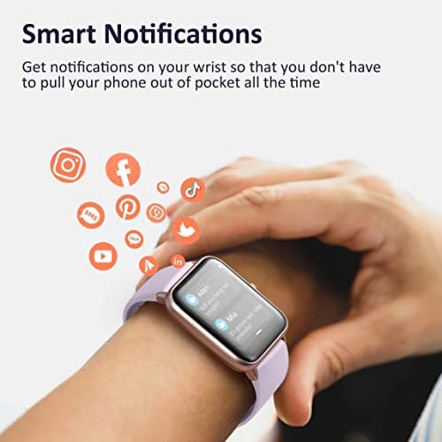Смарт часовници Hamile, Съвместима с телефони с Android и iPhone, Умни Часовници за жени и мъже, 5ATM Водоустойчив
