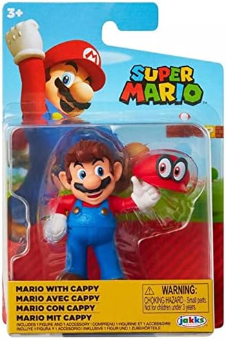 World of Nintendo Super Mario Wave 18 2,5-Инчов мини-фигурка Cappy Марио