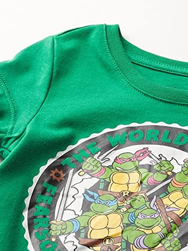 Тениска с графичен дизайн за момчета Teenage Mutant Ninja Turtles с Къс ръкав