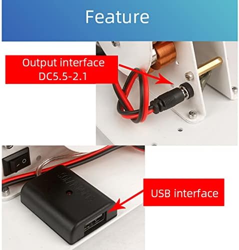 OLONETO 50 W Ръчно Кривошипный Генератор USB Зареждане на Мобилен Телефон 12 В С Постоянен Магнит Мини Генератор