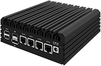 HUNSN Micro Firewall Техника, Мини-КОМПЮТЪР, VPN, Компютър-рутер, Intel Alder Lake-N 12-то поколение N95, RJ34,