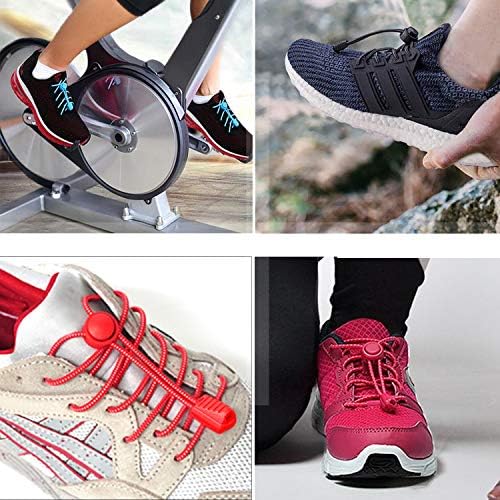 UPINS 10 Двойки Еластични Връзки За обувки Без Обвързване Регулируема Гумена чрез шнурове за обувки Iace
