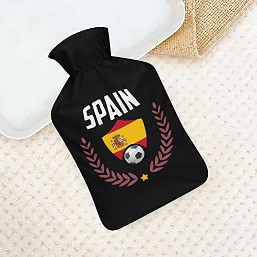 Испания Футбол Пейде Публикува Бутилка с Топла Вода с Меки Плюшени Капак Гума Чанта За Впръскване на Вода 1000 мл