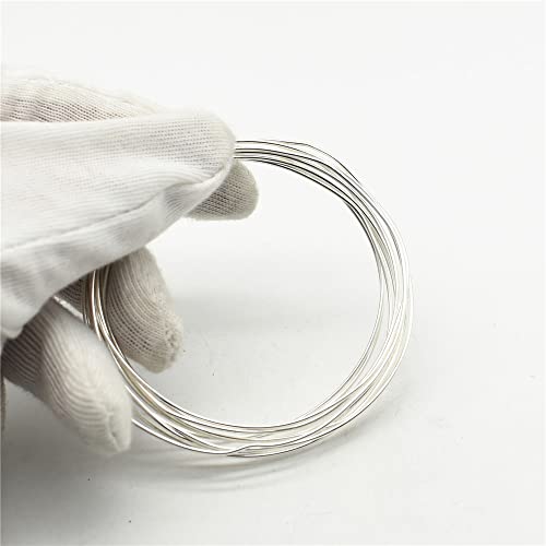 Сребърна тел Ag кабел от 99.99% чистота низ 0 ~ + 0,02 мм толеранс (диаметър от 1 мм, дължина 5 мм, 1)
