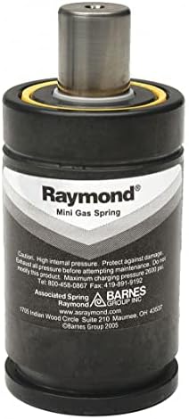 Газова пружина RAYMOND: Азот, за тежки условия на експлоатация, 16 860 килограма, въглеродна стомана, Размер на