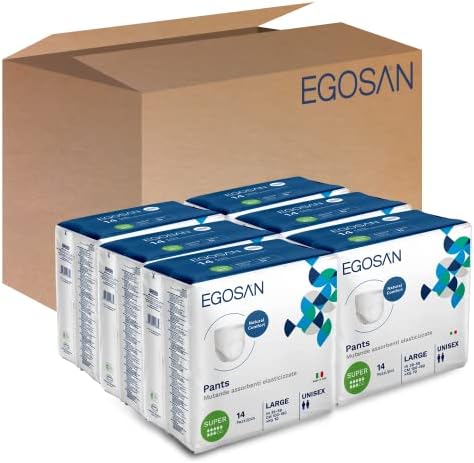 Подтягивающее бельо Egosan Super Incontinence за възрастни (с еластичен колан) - Нова и подобрена - Максимална впитываемость