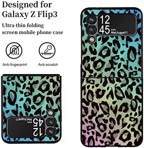 Калъф за Samsung Galaxy Z Flip 3 (2021), Ултратънък калъф от твърда КОМПЮТЪР с панти капак за Galaxy Z Flip 3, Лесна