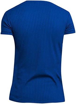 Мъжки Бързосъхнеща Спортна Тениска С Къс Ръкав Slim Fit Риза С кръгло деколте Дишаща Блуза
