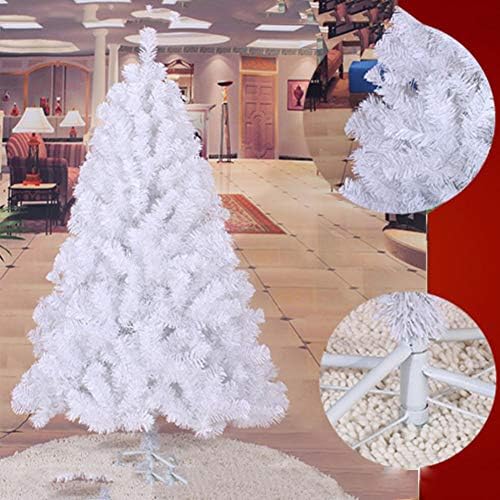 YUMUO Бяла Коледна елха, Изкуствена Коледна бор Премиум-клас, идеален за домашно парти, Офис, украса за празниците