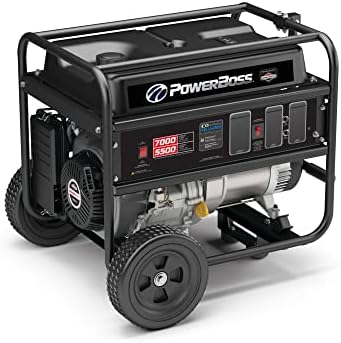 Преносим генератор PowerBoss мощност 5500 W от Briggs & Stratton, 030756, Черен