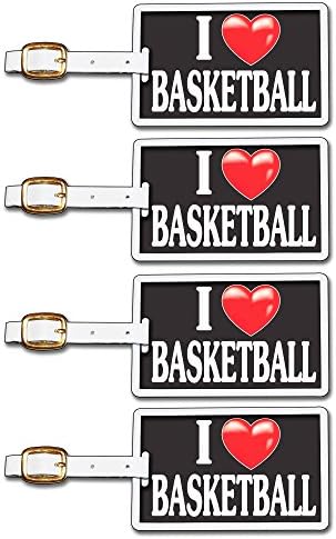 Етикет Crazy I Heart Баскетбол Four Pack, Черен / Бял / Червен, Един размер
