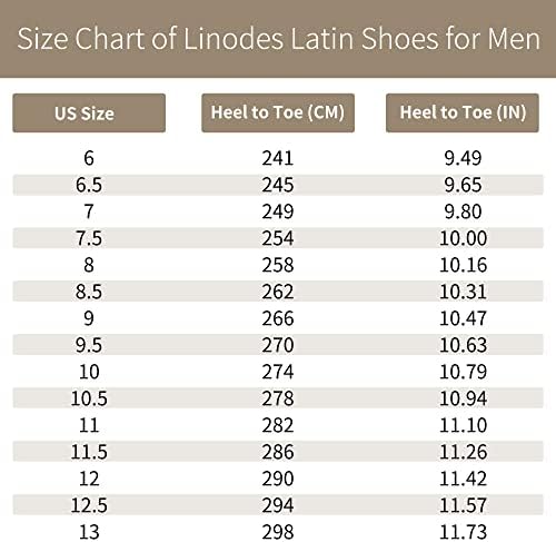 Linodes/ Мъжки Обувки за латино Танци на 1 Inch Кожена Подметка, Обувки за Балните танци Салса, Танго, Валс