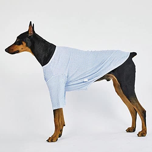 Клетчатая тениска за кучета Лъки Petter за малки и големи Кучета, Изпъстрен Тениска, Памучен Тениска за кучета,