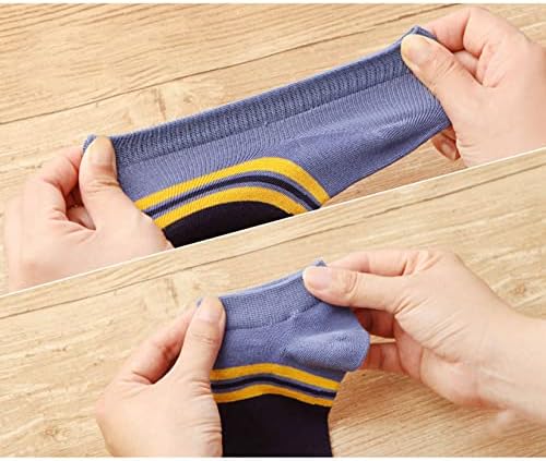 UNeedVog 3 чифта Мъжки Къси Чорапи-Тръби на Щиколотках, Спортни Чорапи С Дълбоко деколте, Дишащи Памучни Чорапи