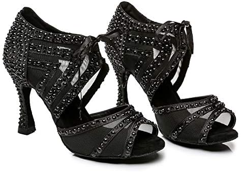 Женски обувки за латино Танци AOQUNFS, Обувки за Стандартни танци балната зала, модел L435